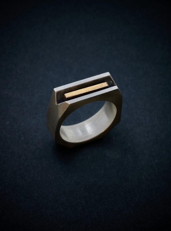 Two-tone Silver & Bronze ring