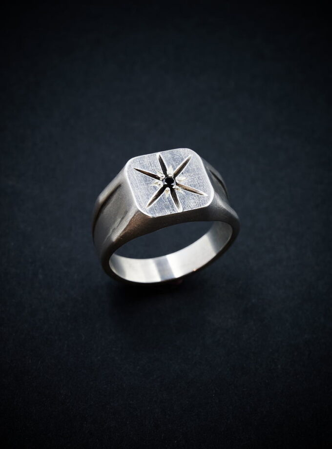 ‘Black Star’ Black Diamond & Silver