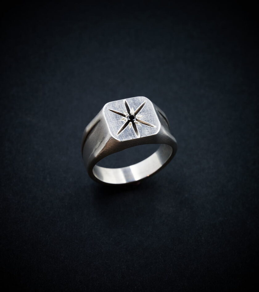 ‘Black Star’ Black Diamond & Silver