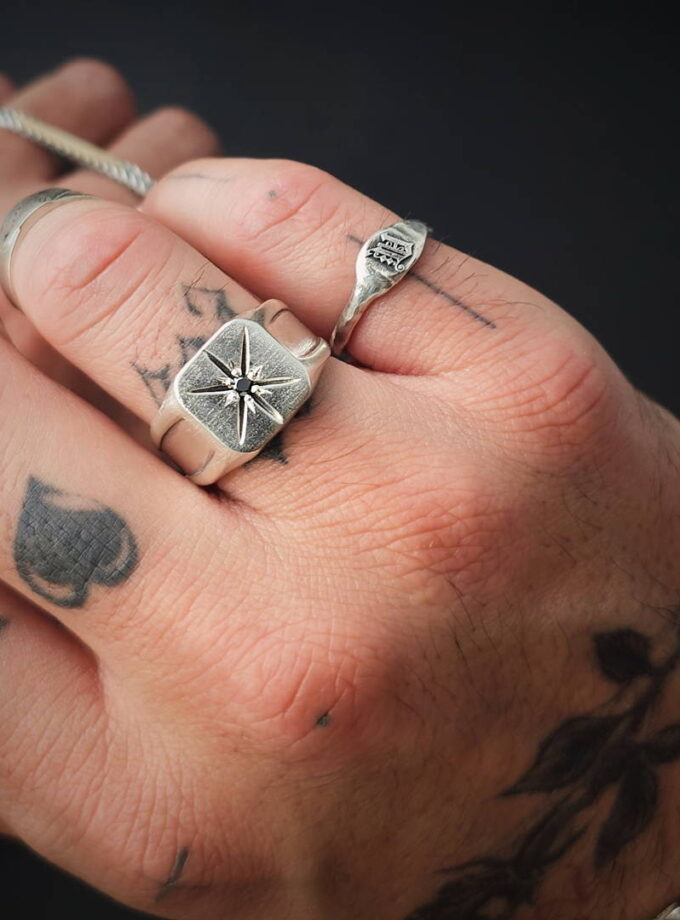 ‘Black Star’ Black Diamond & Silver