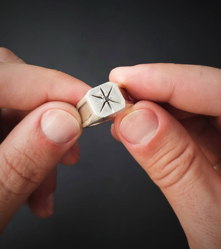 ‘Black Star’ Black Diamond & Silver - Image 3