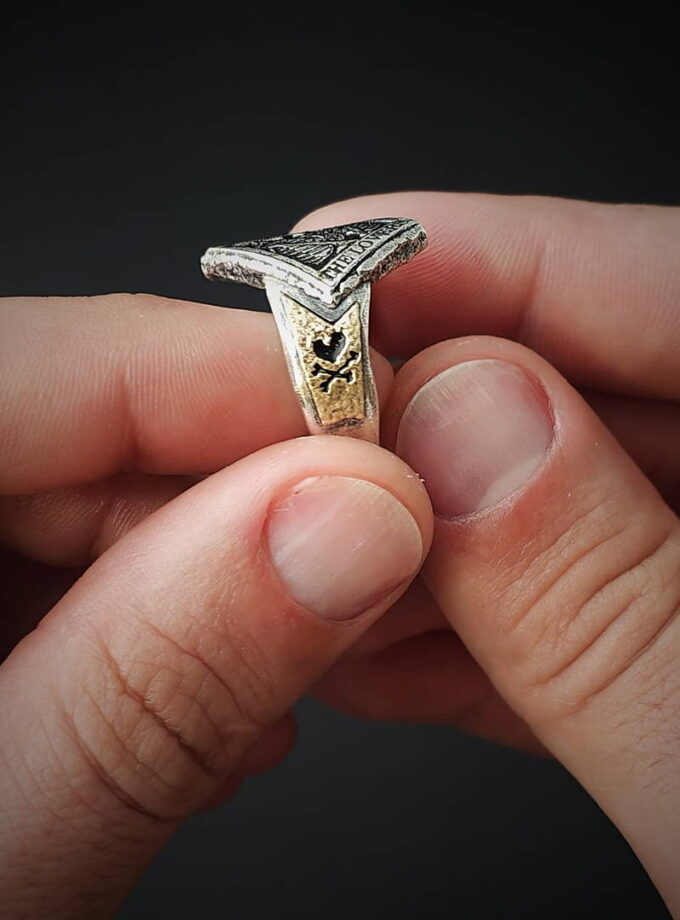 ‘The Lovers’ Sterling Silver & Bronze details