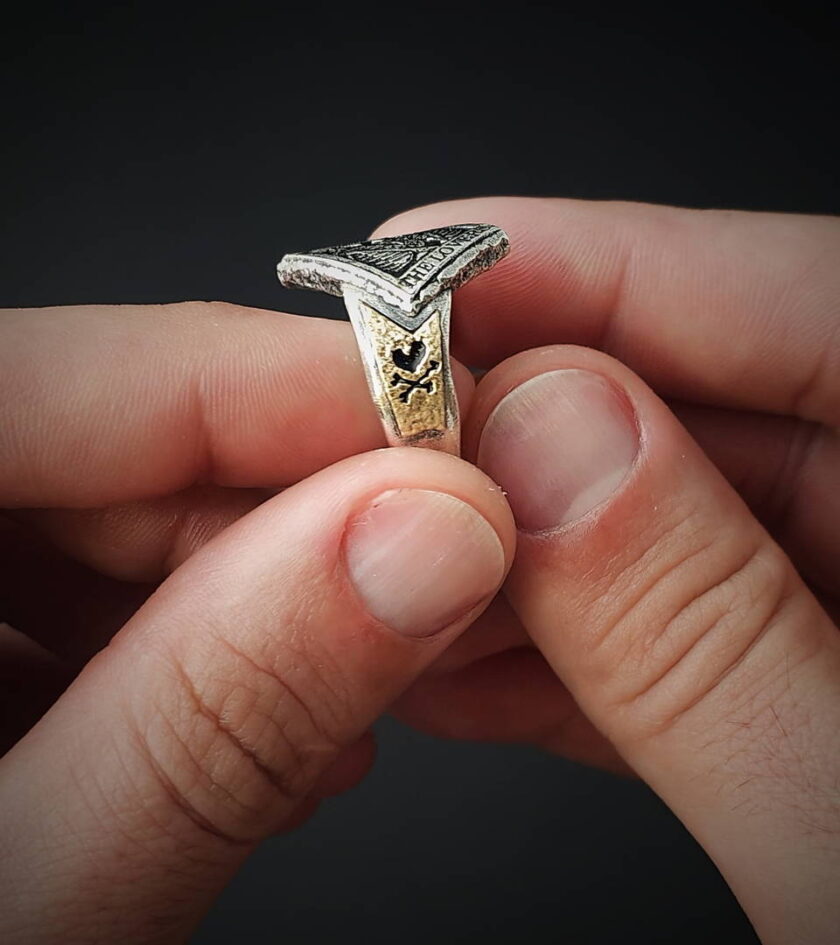 ‘The Lovers’ Sterling Silver & Bronze details - Image 2