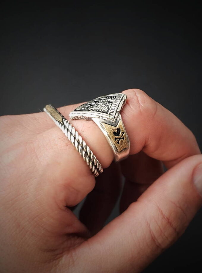 ‘The Lovers’ Sterling Silver & Bronze details