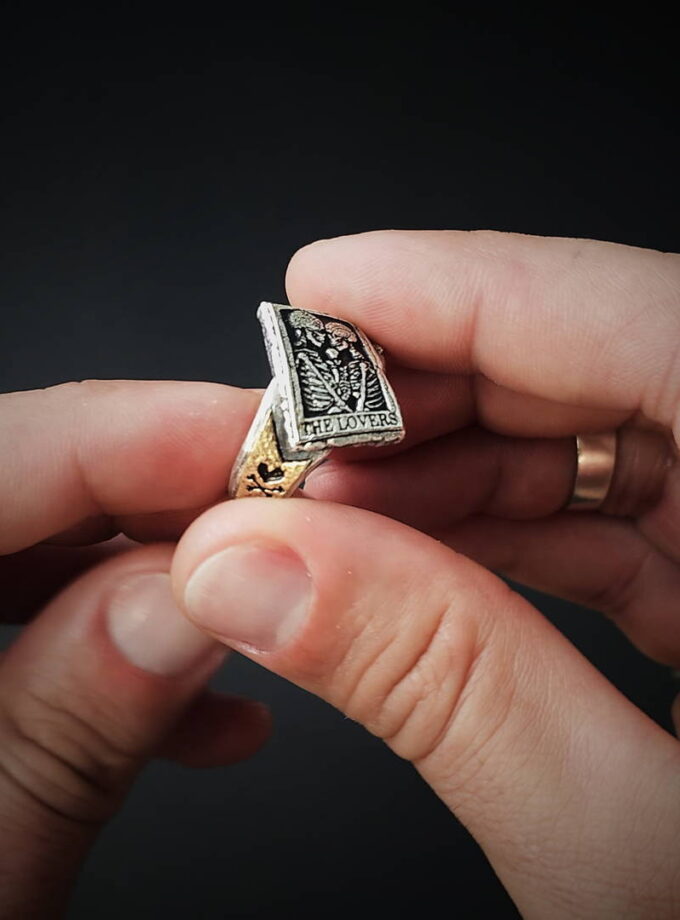 ‘The Lovers’ Sterling Silver & Bronze details