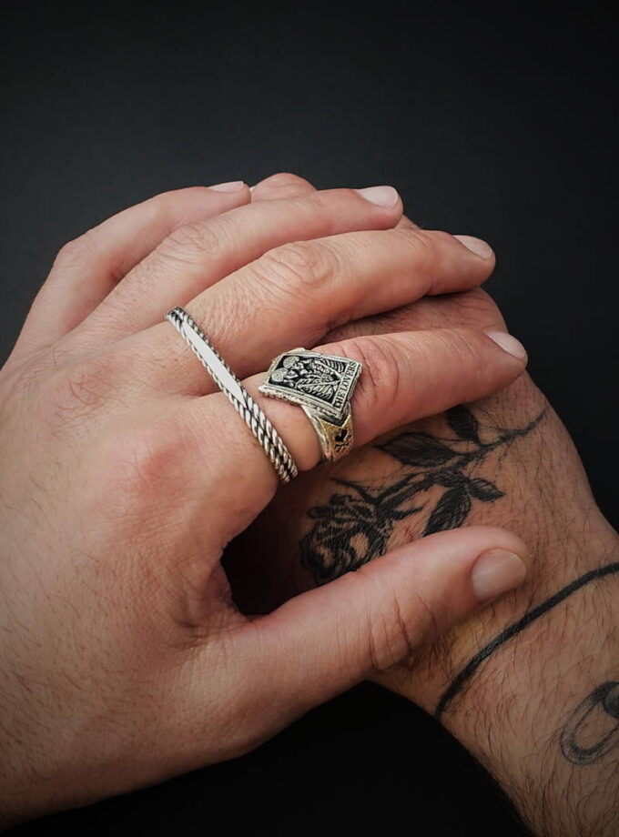 ‘The Lovers’ Sterling Silver & Bronze details