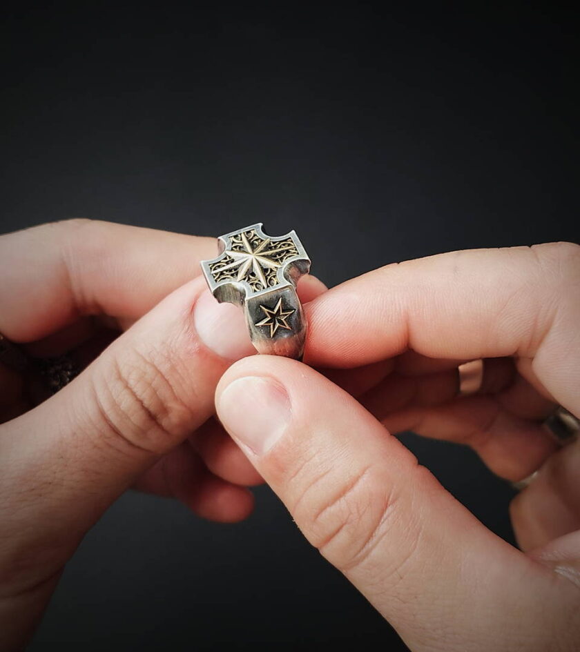 ‘North Star’ Silver & Bronze ring - Image 3