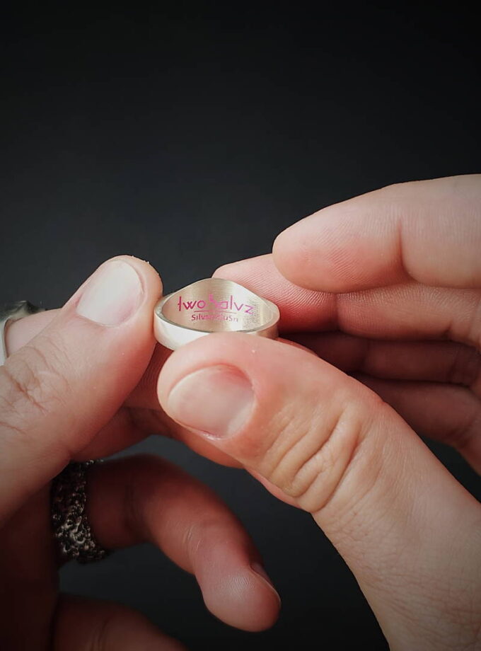 Natural Persian turquoise Sterling silver and Bronze