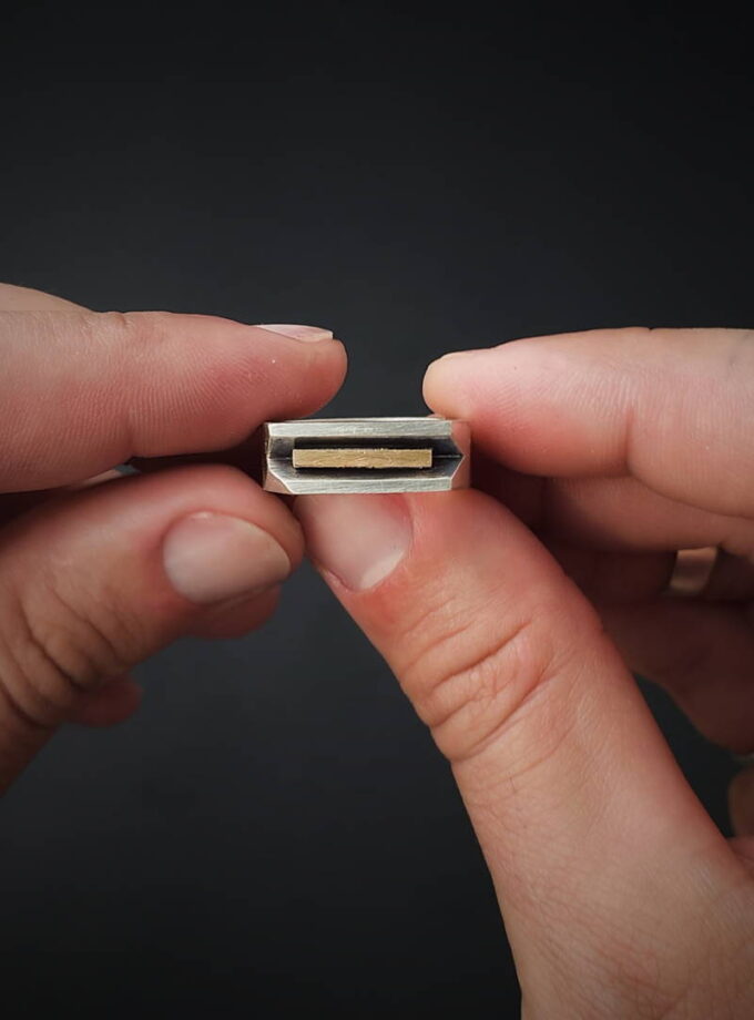 Two-tone Silver & Bronze ring