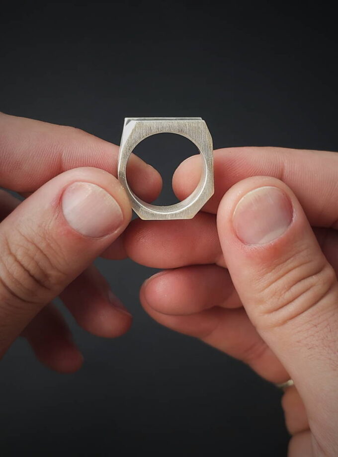 Two-tone Silver & Bronze ring