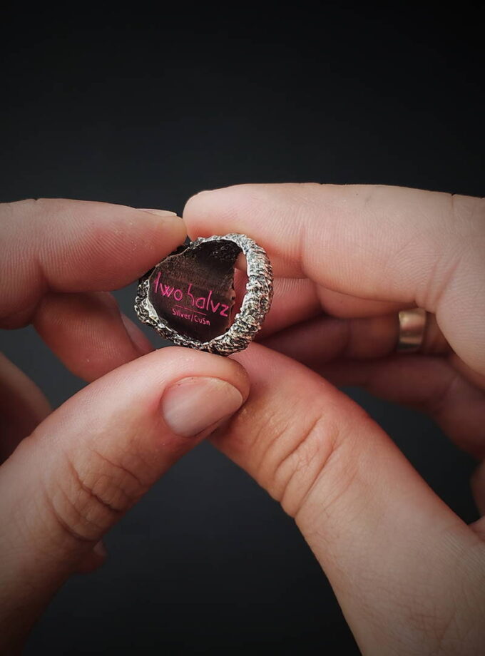 ‘Skull’ Sterling Silver & Bronze ring