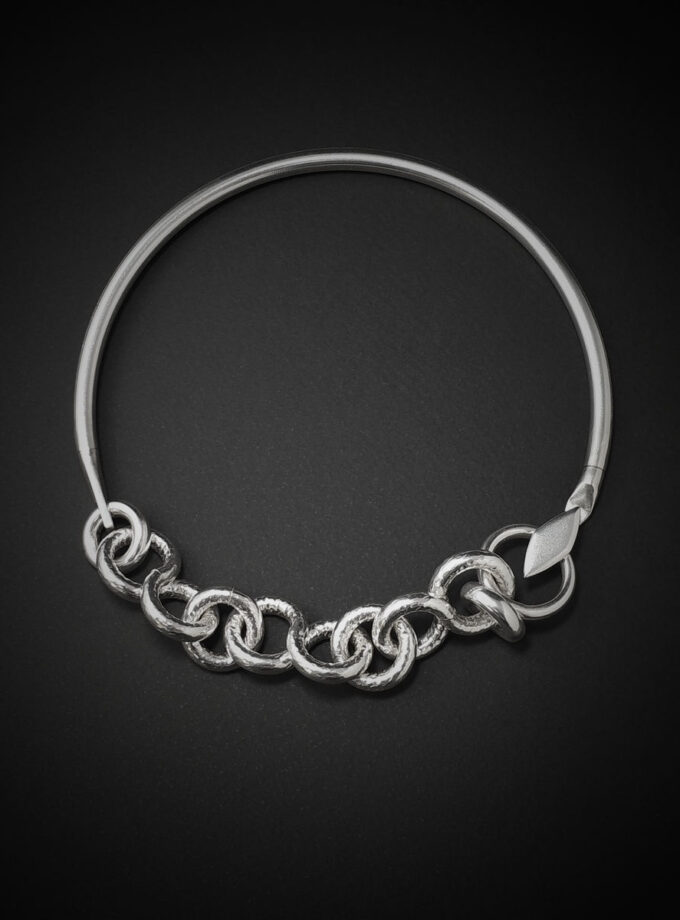 ‘Saturn’ Silver choker