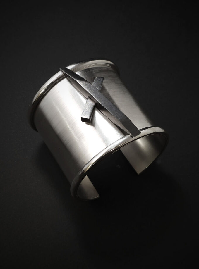 Two-tone Sterling Silver cuff