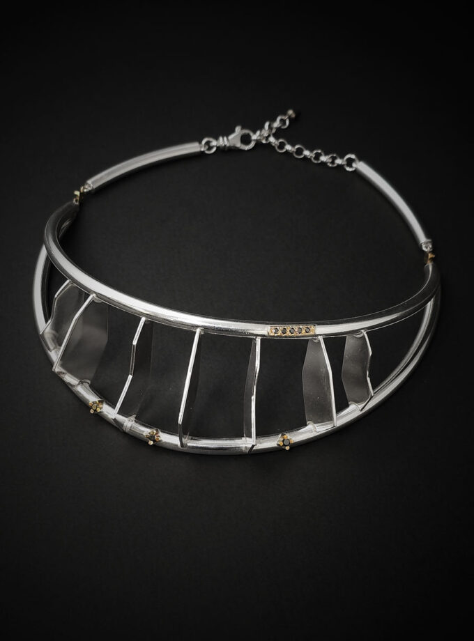 ‘Jupiter’ Sterling silver choker
