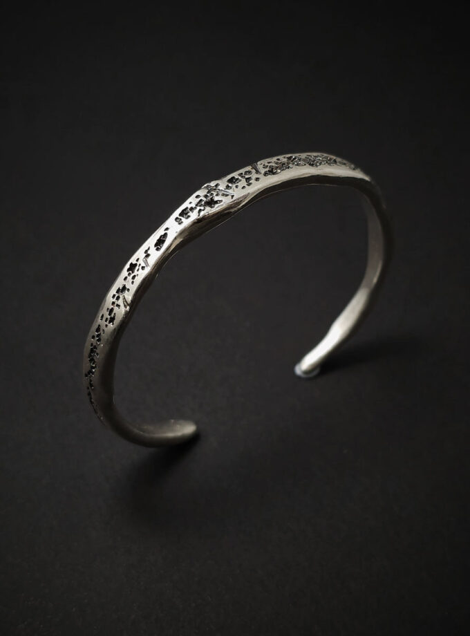 Sterling Silver texture cuff