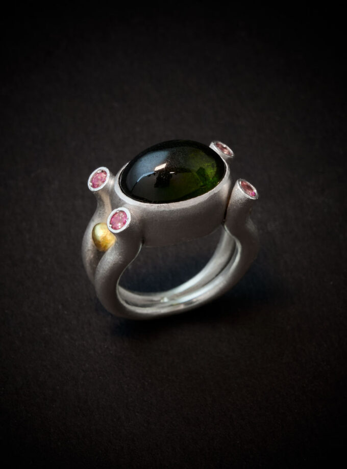 ‘Kyber’ Silver, Gold & Tourmalines