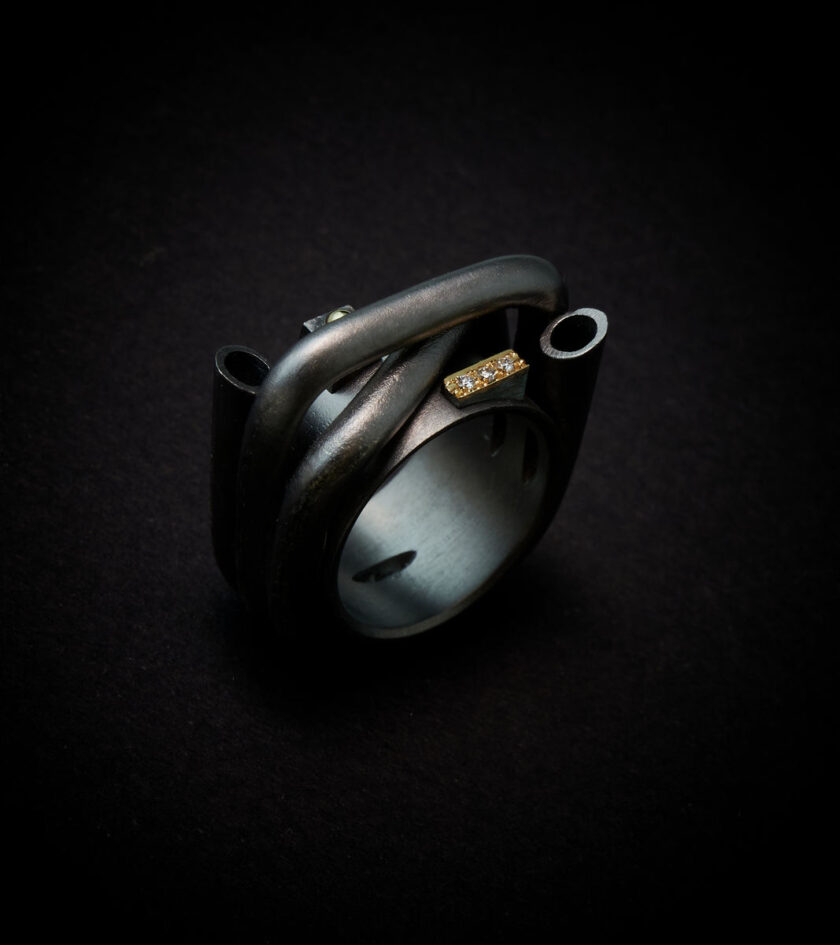 Blacked-out Silver, Gold & Diamonds