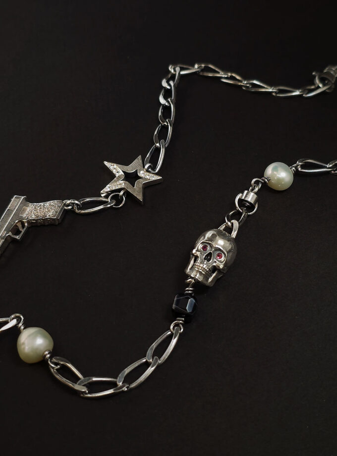 ‘Deathwish’ Sterling Silver Neckwear