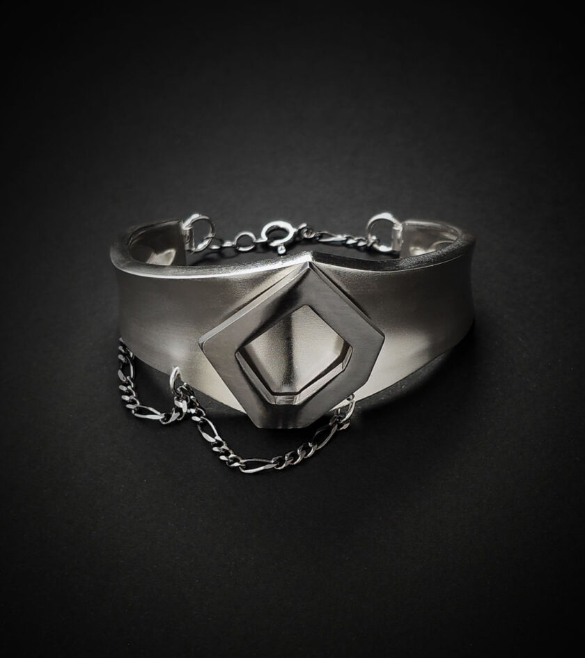 Two-tone Sterling Silver cuff - Image 2