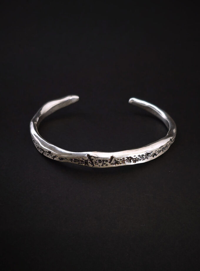 Sterling Silver textured cuff