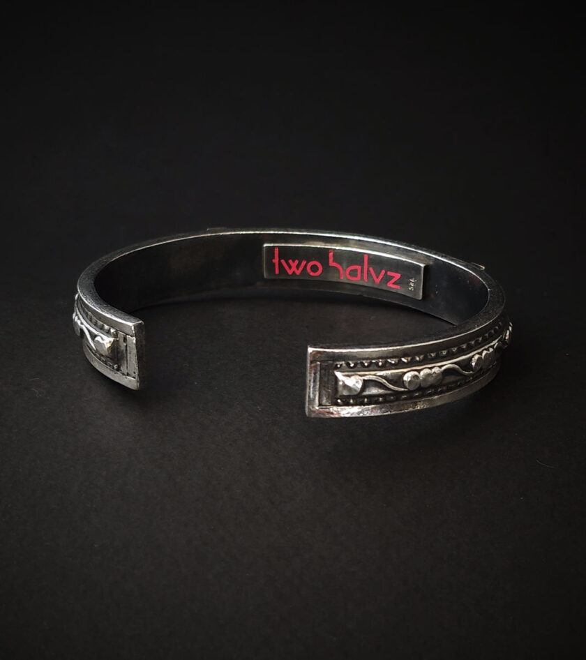 Silver Gold and Diamonds cuff - Image 2