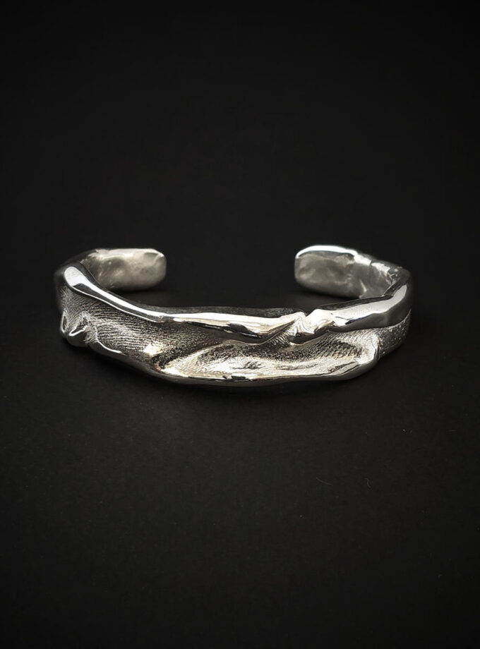 ‘Ripple’ Sterling Silver cuff