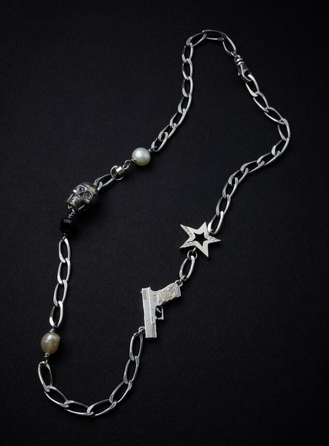 ‘Deathwish’ Sterling Silver Neckwear