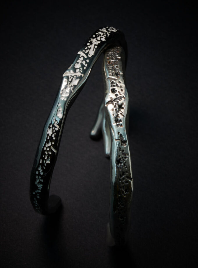 Sterling Silver textured cuff