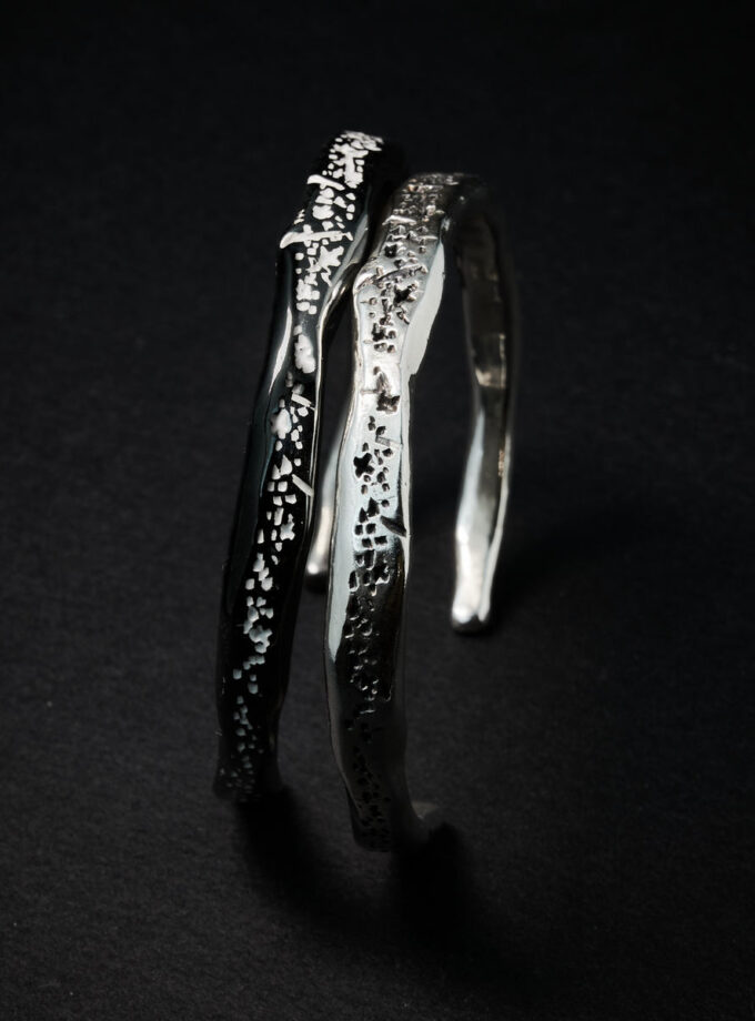 Sterling Silver textured cuff