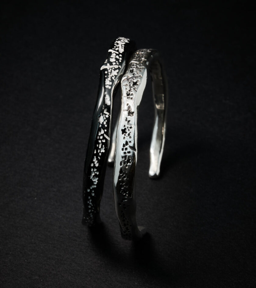 Sterling Silver texture cuff - Image 4
