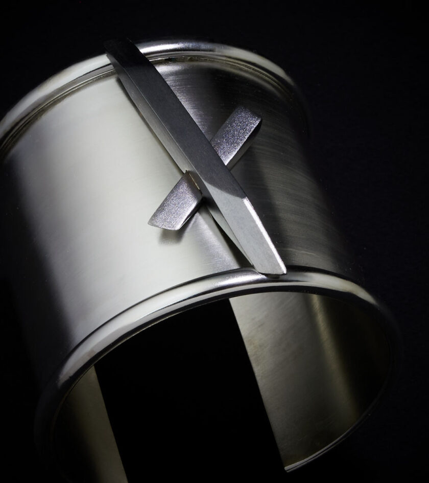 Two-tone Sterling Silver cuff - Image 2