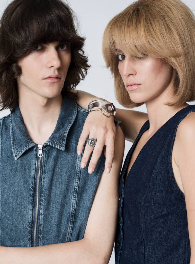 ‘Skull’ Sterling Silver & Bronze ring